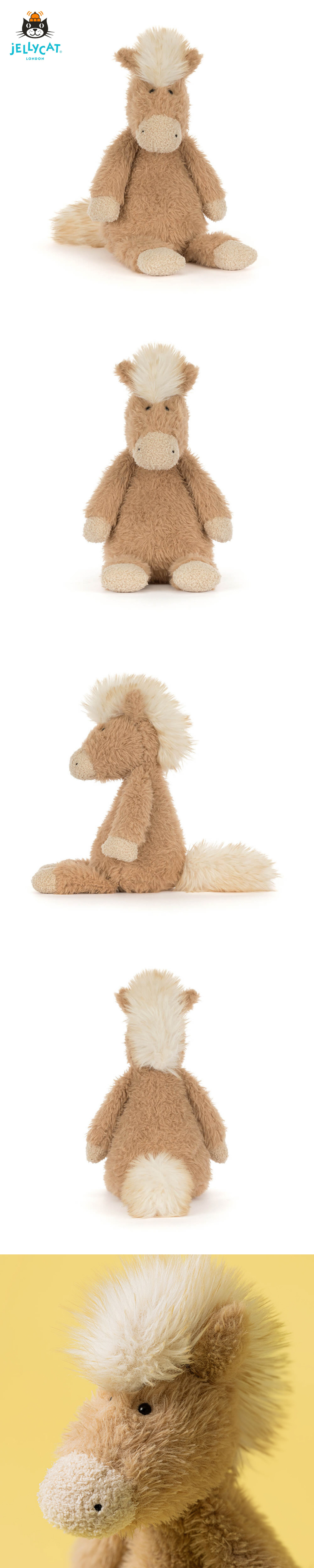 ジェリーキャット　Canterneigh Pony 馬 Shop Jellycat Canterneigh Pony Soft Toy | MORI UK